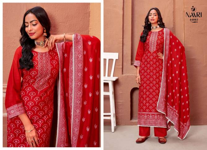 Shabnam By Naari Jacquard Designer Salwar Suits Catalog